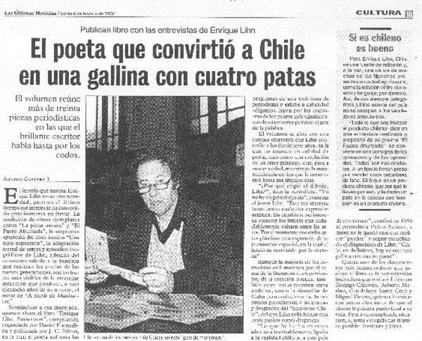 El Poeta que convirtió a Chile en una Gallina de 4 patas
